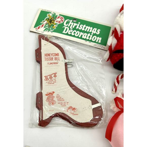 Junk Drawer Lot Of Vtg Christmas Décor Decorations Ornaments Santa Bells Crafts - Picture 11 of 12